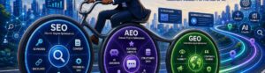 How SEO, AEO and GEO Work Together bureau42